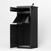 Package Delivery Box for Outside with Lock15.74inL*16.92inW*44.5inH, Heavy-Duty Steel,with Anti-Theft Design,Package Mailbox for Porch for Home - 4 of 4