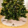 Saro Lifestyle Tree Skirt With Beaded Christmas Tree Design - image 2 of 2