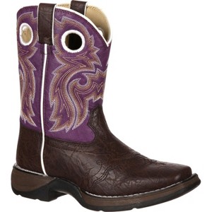 LIL' DURANGO Western Boot, BT286, Purple - 1 of 4