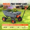 VEVOR Garden Cart, Durable Poly Dump Cart with Simple Assembly Steel Structure, Versatile Dump Wagon with Dual-Function Handle, Handy Wheelbarrow - 3 of 4