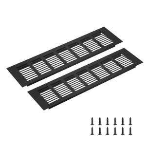 Unique Bargains Rectangle Ventilation Grille, Aluminum - 1 of 3