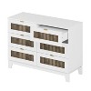 NicBex Rustic Farmhouse 6-Drawer Wooden Dresser Metal Handles, Spacious Storage for Bedroom, Sturdy & Scratch-Resistant - 2 of 4