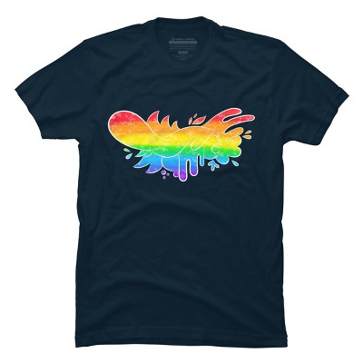 Adult Design By Humans Pride Rainbow Doodle By Maricalvente T-Shirt