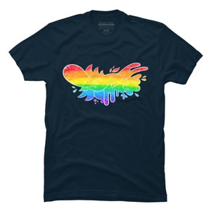 Adult Design By Humans Pride Rainbow Doodle By Maricalvente T-Shirt - 1 of 2