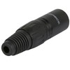 Monoprice 5-Pin Male DMX Connector - Black | Anodized Aluminum With A Plastic Cap, Rubber Strain Relief Boot, And Three Solder Cup Connectors - 2 of 4