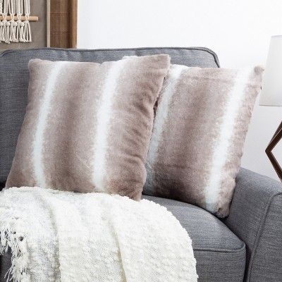 Target faux rabbit fur pillow sale