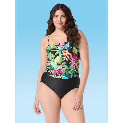 Roxanne Blouson Multi Tropical One Piece Swimsuit