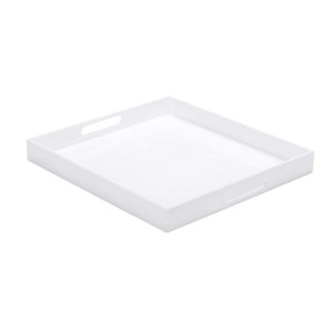 Hub Styler Acrylic Decorative Bedroom Tray White No Size - 1 of 4
