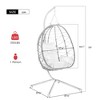 Versatile Indoor-Outdoor Hanging Egg Chair with Stand，Swing Chair- Perfect for Patio, Bedroom, Living Room, and Balcony - 4 of 4