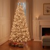 HomeRoots 8' White Pre Lit Full Flocked Fir Christmas Tree - 2 of 4