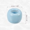 Unique Bargains Bathroom Round Mini Ceramic Toothbrush Holder 1.65"x1.18" - 3 of 4