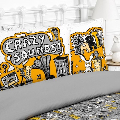 Togas Funky Grey Pillowcase