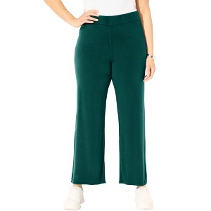 Catherines Cashmiracle Wide Leg Pant - 1 of 4