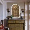 Beautyolove 24 in. W x 36 in. H Farmhouse Arched Mixed-Color Wood Framed Windowpane Wall Mirror - 3 of 4