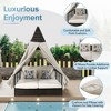 YOOCOZZ  Outdoor Daybed with Adjustable Backrest & Curtains - 4 of 4