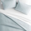 Quilted Coverlet and Shams Set Damask Square Herringbone Pattern - Becky Cameron - 2 of 4