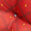 Classic Accessories Water-Resistant Indoor/Outdoor Seat Cushions, 19 x 19 x 5 Inch, 2 Pack, Ruby Mosaic, Outdoor Patio Cushions - 4 of 4