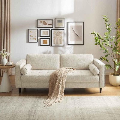MINIMORE Modern Style 81.5"W Zakari 3Seater Mid-Century Sofa