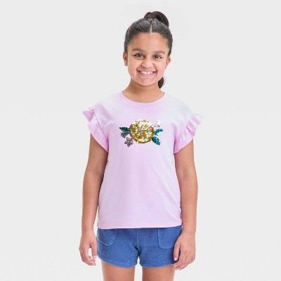 Girls' Short Sleeve Flip Sequin T-Shirt - Cat & Jack™