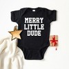 The Juniper Shop Merry Little Dude Baby Bodysuit - 18 Month - Black - 2 of 3