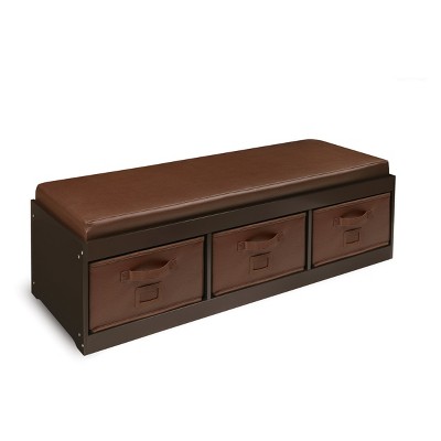 storage bench with cushion target