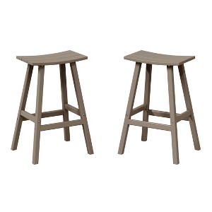 WestinTrends Outdoor Patio Adirondack Counter Height Stool Chair - 1 of 4