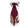 Allegra K Women's Solid Open Toe Lace Up Stiletto Sandals - 4 of 4