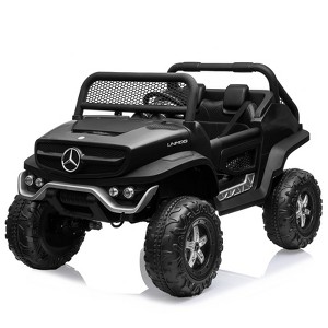 2 Seater Kids Ride On Truck 24V Ride On Toy Battery Powered Electric Vehicle for Toddles with Remote Control, Spring Suspension, LED Lights, Music - 1 of 4
