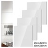 Aghana Digitals 4-Pack 8x8 Inch 2MM Thick Flexible Acrylic Mirror Tiles with Self-Adhesive Backing - 2 of 4