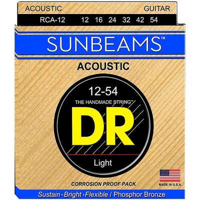 DR Strings Sunbeam Phosphor Bronze Light Acoustic Guitar Strings