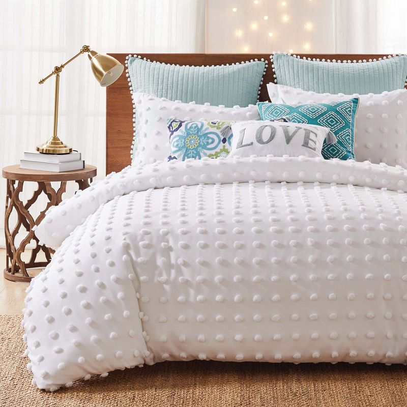 White Pom Pom Comforter Set - Levtex Home, 1 of 6
