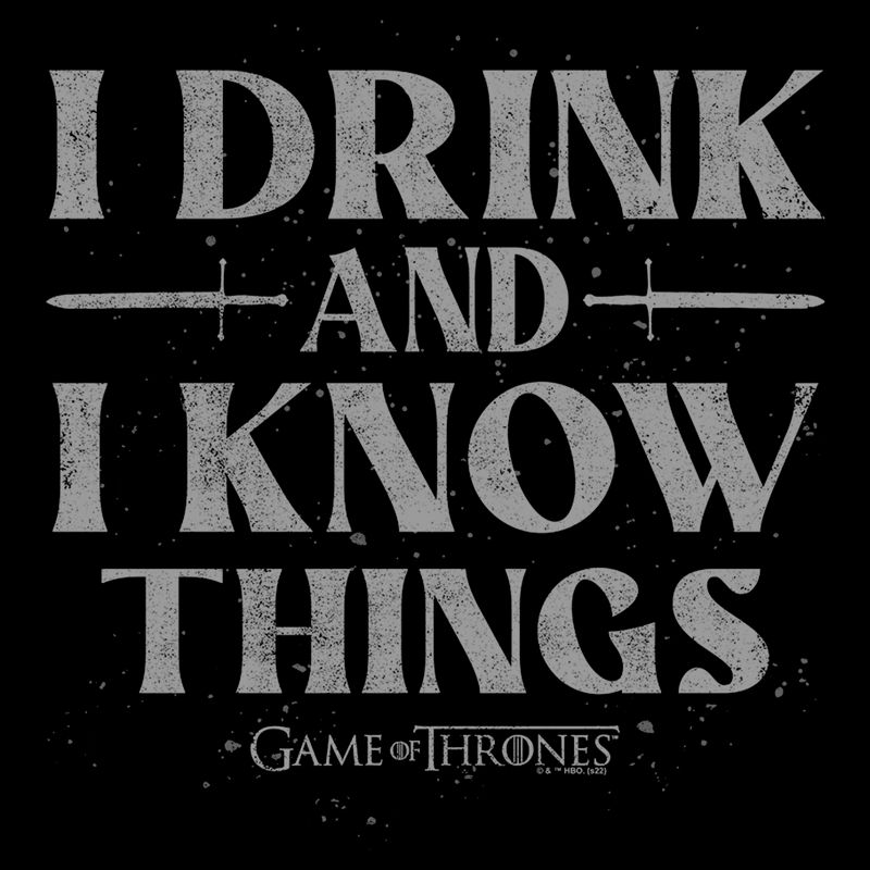 Men's Game of Thrones I Drink and I Know Things Gray T-Shirt, 2 of 6