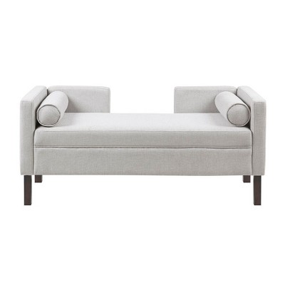 NicBex Brenda Upholstered Bench Gray