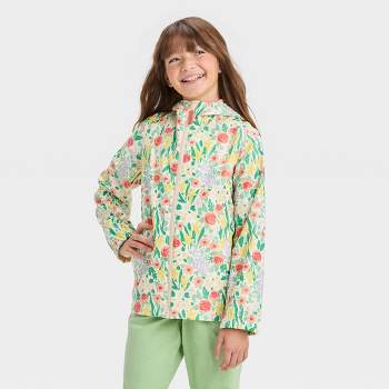 Kids' Floral Printed Rain Coat - Cat & Jack™