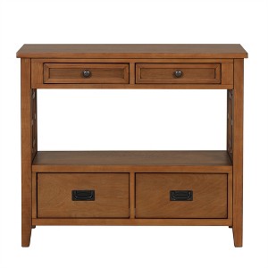 COWLOWN Console Table with 4 Drawers, Entryway Sofa Table for Living Room, Hallway & Bedroom - 1 of 4