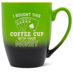 100 North Playing Card 10 Ounce Green and Black Two Toned Ombre, Comfortably Fits Your Hands, Ceramic Tea Coffee Cup Mug, I bought this coffee cup - 1 of 1