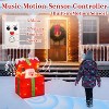 Animated Christmas Santa in Lighted Gift Box, Motion Sensor Christmas Music Decorative Lights - 3 of 4