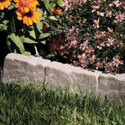 Suncast 1.75'' H x 5.75'' W Gray Resin Lawn Edging (Set of 30)