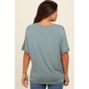 Pinkblush Light Olive Relaxed Fit Maternity T-Shirt - 3 of 3