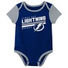 NHL Tampa Bay Lightning Infant Boys' 3pk Bodysuit - 4 of 4
