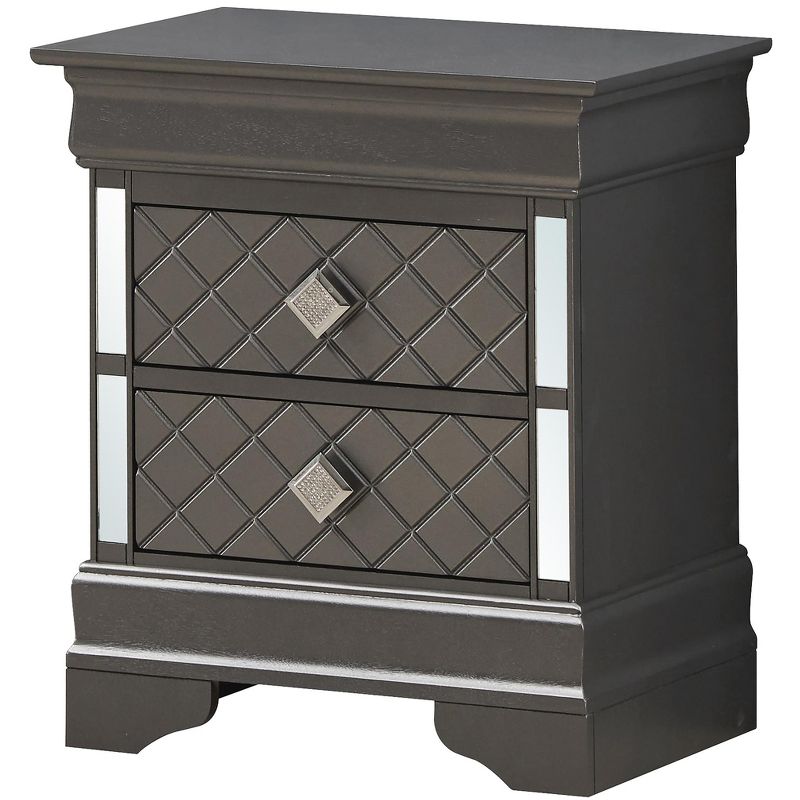 Passion Furniture Verona 2-Drawer Nightstand (24 in. H x 21 in. W x 16 in. D), 2 of 10