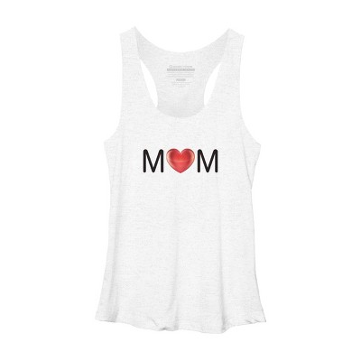 Women's Design By Humans Mom Heart Love By AmberDawn888 Racerback Tank Top