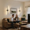 DORESshop 32 in. 2-Light Black Wireless Dimmable Wall Lamps, 32-Inch Warm 3000K Light for Cozy Bedroom Living Room, Set of 2 - 3 of 4