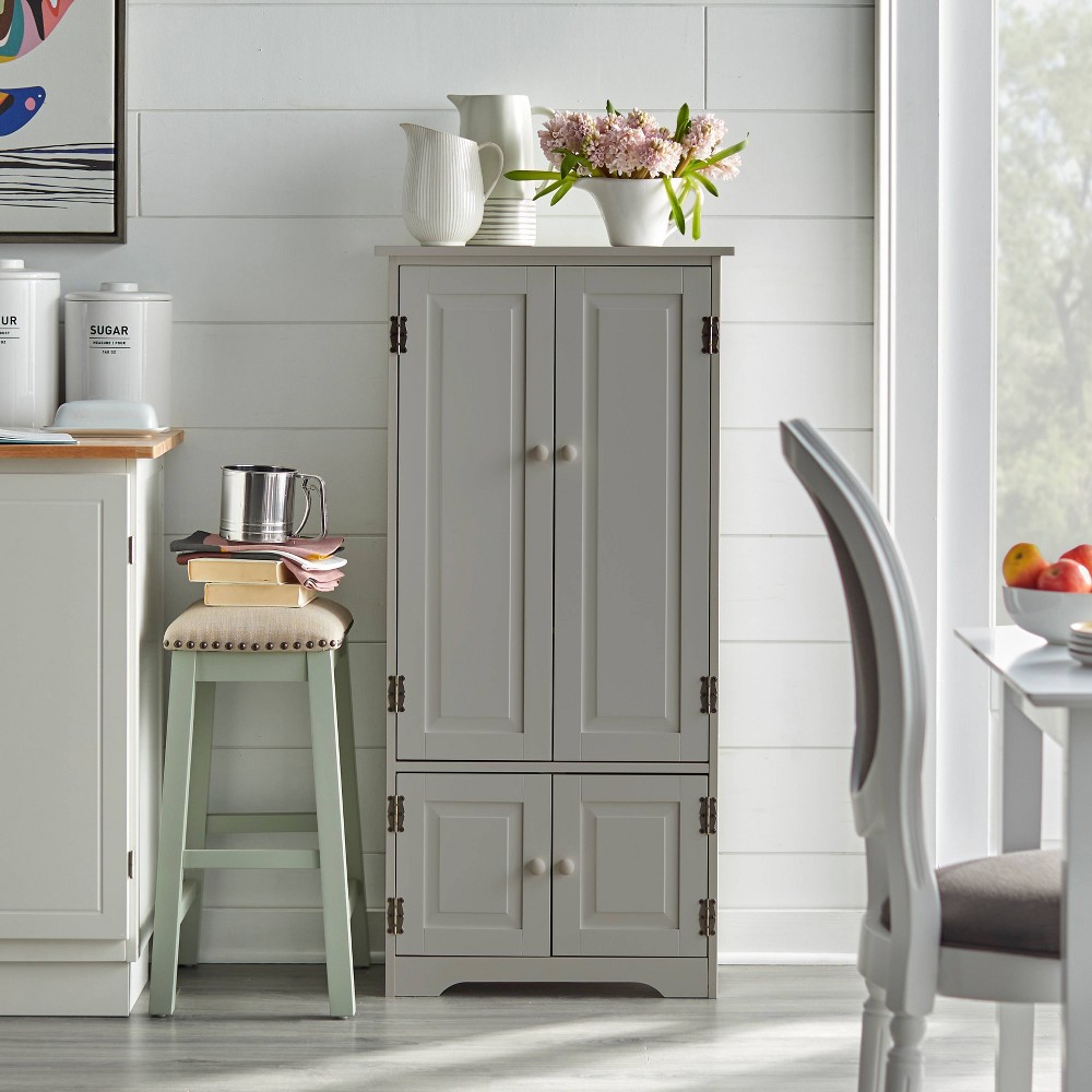 Photos - Kitchen System Tall Storage Cabinet Charcoal Gray - Buylateral