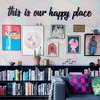 Sussexhome This Is Our Happy Place Metal Wall Art - 5-Pieces Wall Decor for Home Office Living Room - 4 of 4