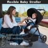 Baby Stroller, Foldable Stroller - High Landscape Pushchair for Newborn & Toddler, Convertible Pram with Reversible Backrest - 2 of 4
