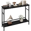 Entryway Table, Console Tables with Storage, 39.3”Rustic Sofa Table with Adjustable Shelf - 2 of 4