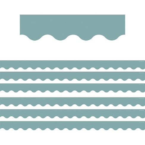 Teacher Created Resources® Calming Blue Scalloped Border Trim, 35 Feet Per Pack, 6 Packs - image 1 of 4