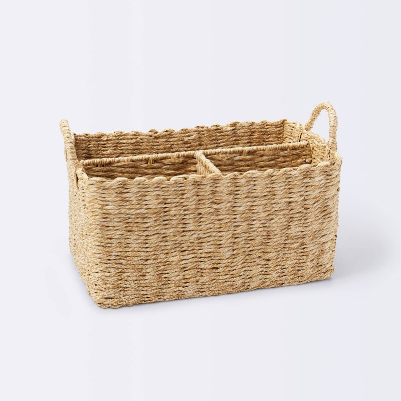 Woven Diaper Caddy with Dividers - Cloud Island&#8482; Natural Woven, 1 of 11