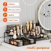 Simple Trending Spice Rack Organizer for Cabinet, 2 Pack 3 Tier Seasoning Organizer, Expandable Shelf, Step Storage Holder, Metal, Black - 4 of 4